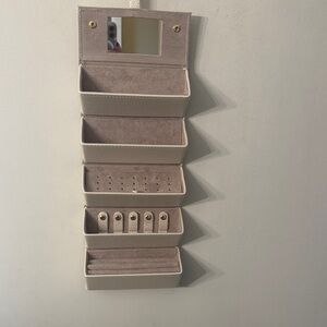 Hanging Jewelry Organizer in Cream